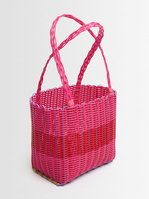 RAYAS COLLECTIVE: Handbag with rigid handle