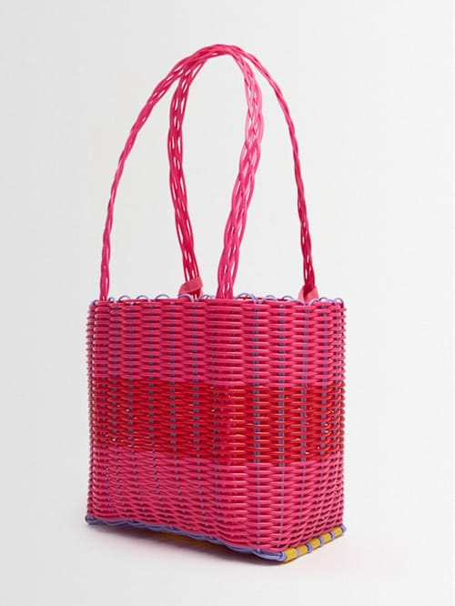 RAYAS COLLECTIVE: Handbag with rigid handle