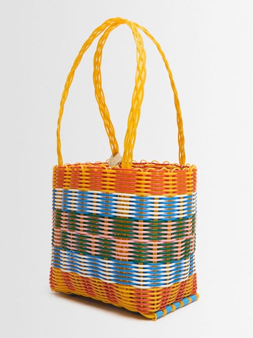 RAYAS COLLECTIVE: Rectangular handbag with handle