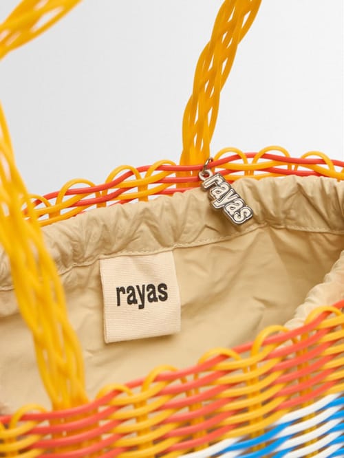 RAYAS COLLECTIVE: Rectangular handbag with handle