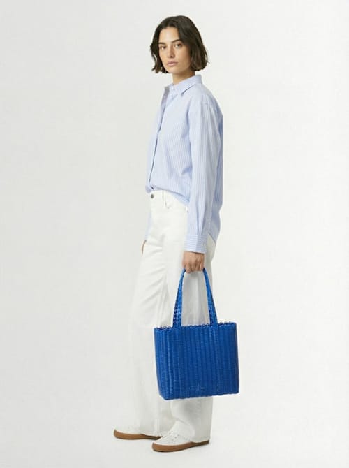 RAYAS COLLECTIVE: Tote with long handles and soft profile