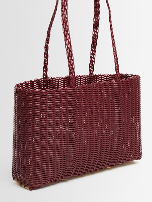 RAYAS COLLECTIVE: Shoulder bag with long woven handle