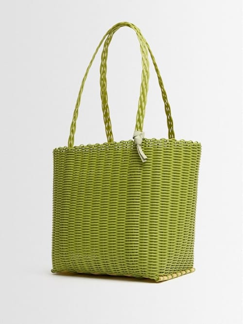 RAYAS COLLECTIVE: Tote with Woven Handles