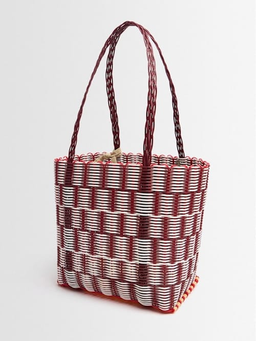 RAYAS COLLECTIVE: Tote with double handles and structured profile
