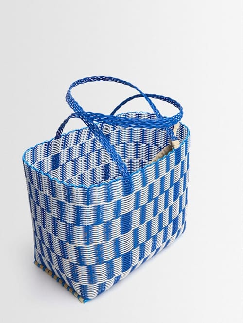 RAYAS COLLECTIVE: Tote with double handles and structured profile