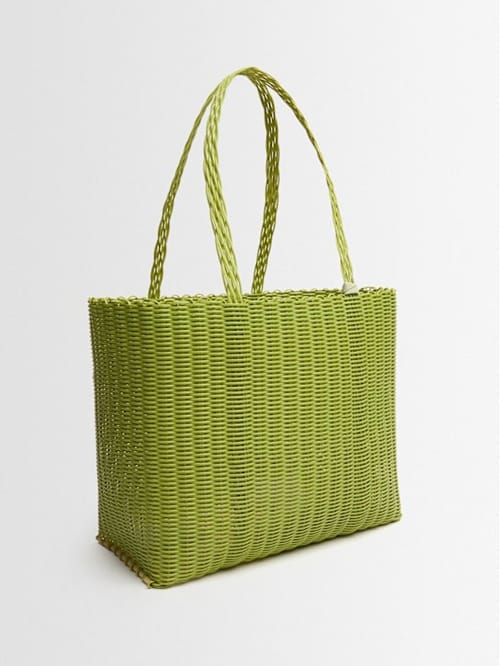 RAYAS COLLECTIVE: Tote with double handles and structured profile