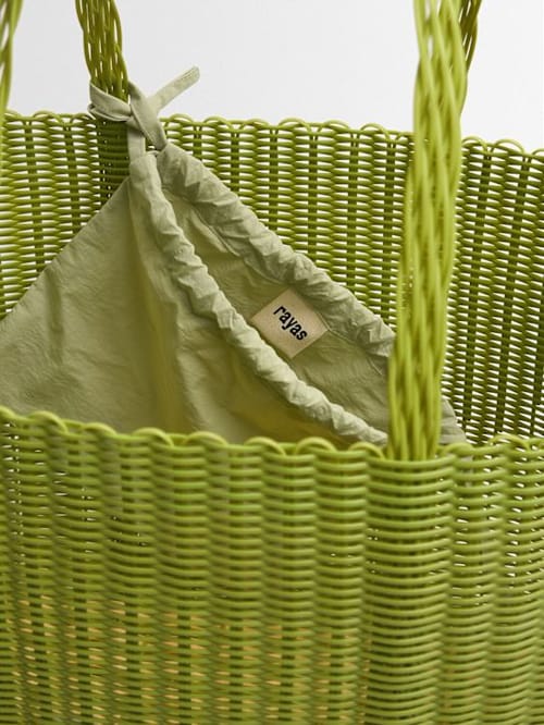 RAYAS COLLECTIVE: Tote with double handles and structured profile
