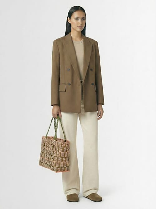 RAYAS COLLECTIVE: Tote with double handles and structured profile