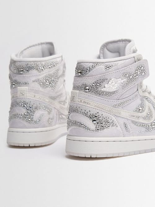 Jordan: Swarovski x Air Jordan 1 Hi OG sneakers