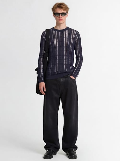 Acne Studios: 高腰阔腿牛仔裤