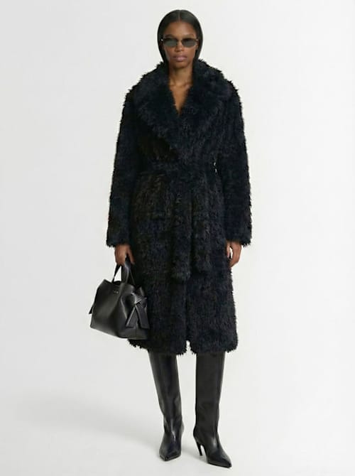 Acne Studios: 长款腰带外套