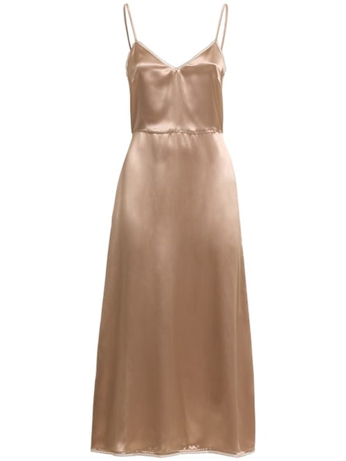 FABIANA FILIPPI: Satin midi dress with cape