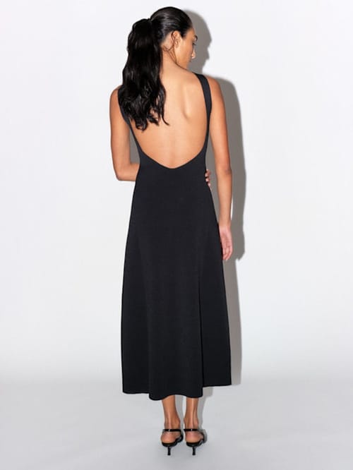NAMI: Open back midi dress