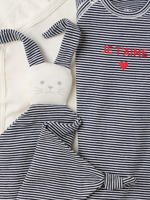 Petit Bateau: 印花棉质连体衣和婴儿服