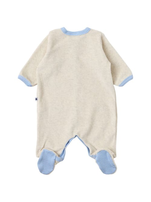 Petit Bateau: 棉质平纹针织连体衣