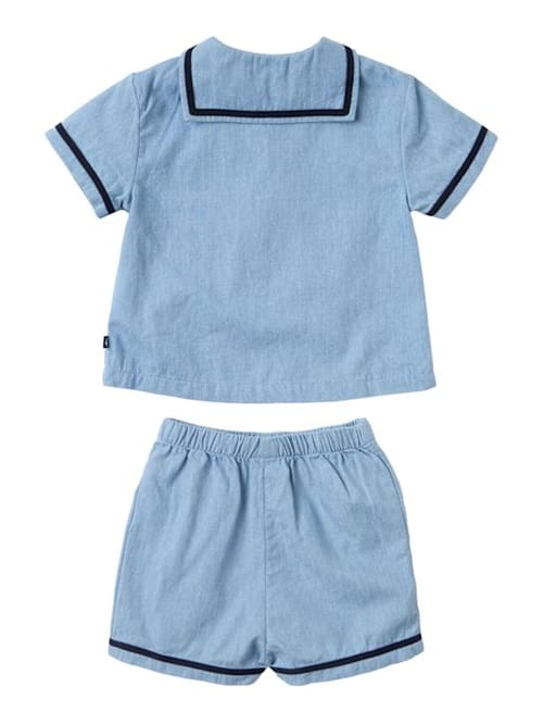 Petit Bateau: 棉质平纹布上衣和短裤
