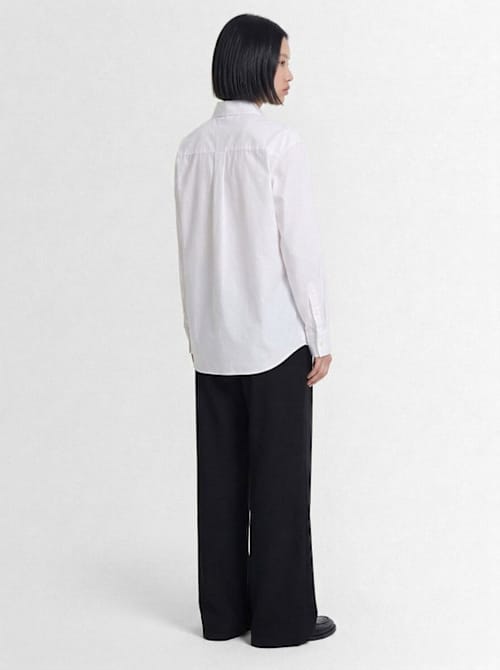 The Row: Cotton shirt with patch pocket