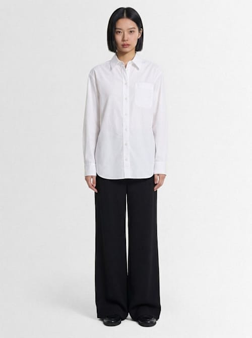 The Row: Cotton shirt with patch pocket
