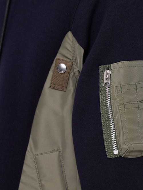 Sacai: 拉链连帽衫