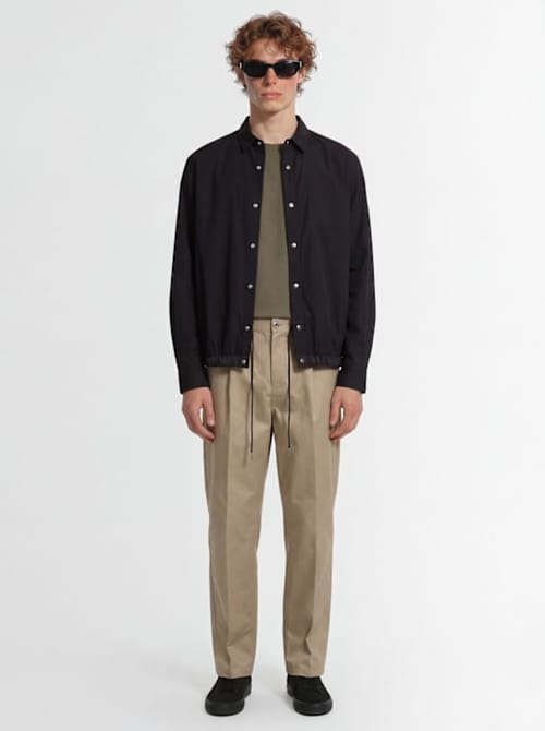 Sacai: 棉质平纹衬衫