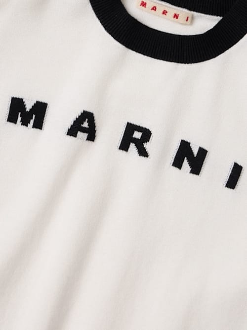 Marni Junior: Maglione in maglia di cotone jacquard