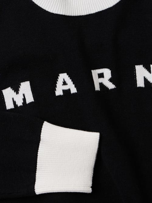 Marni Junior: Maglione in maglia di cotone jacquard