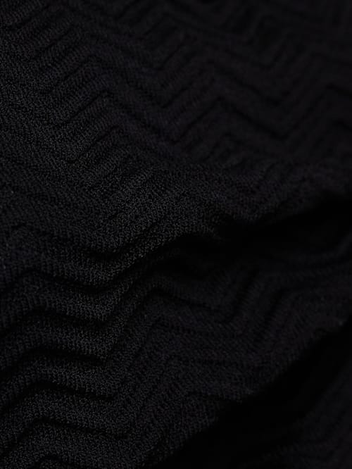 Laneus: Chevron knit mini dress