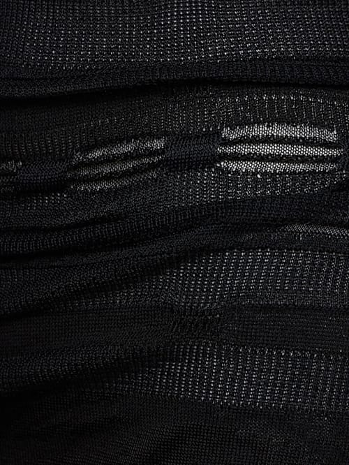 Laneus: Knitted midi dress with cut-out