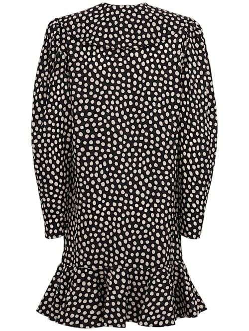 Chloé: Silk jacquard polka dot mini dress