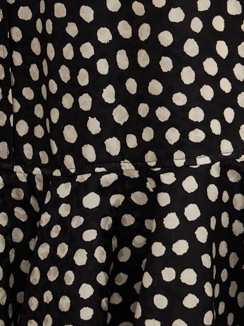 Chloé: Silk jacquard polka dot mini dress