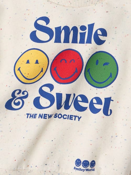 The New Society: Printed cotton blend sweatshirt