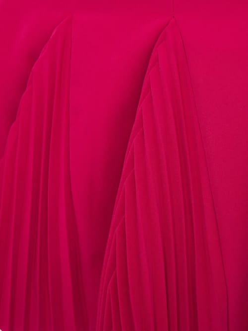 CATALINA: Pleated mini dress with cut-out