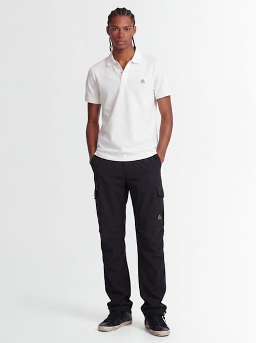 Moose Knuckles: 带有罗纹领的短袖 Polo 衫