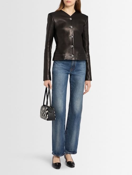 Khaite: Short jacket with center button closure