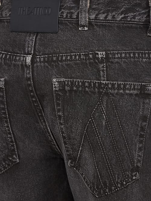 The Attico: Cotton layered baggy jeans