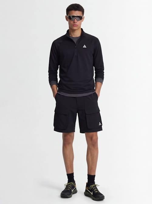 Nike: 拉链长袖T恤