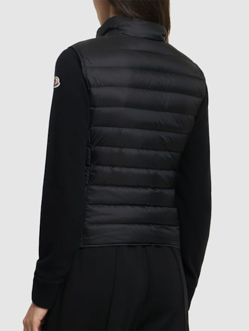 Moncler: 无袖绗缝背心