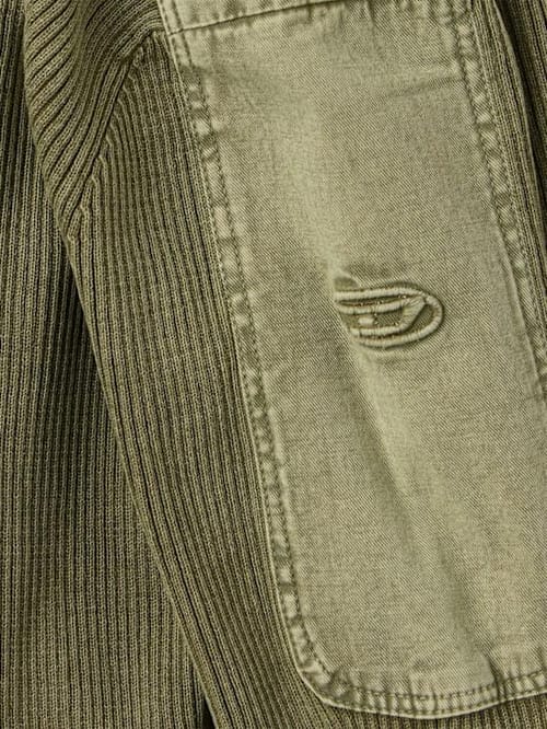 Diesel Kids: Maglione in cotone a coste