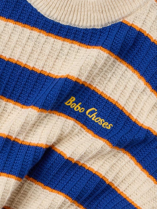 Bobo Choses: Maglione a coste a righe