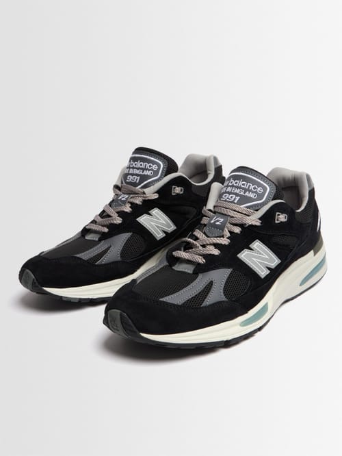 New Balance: 991 v2 聚酯运动鞋，外露中底