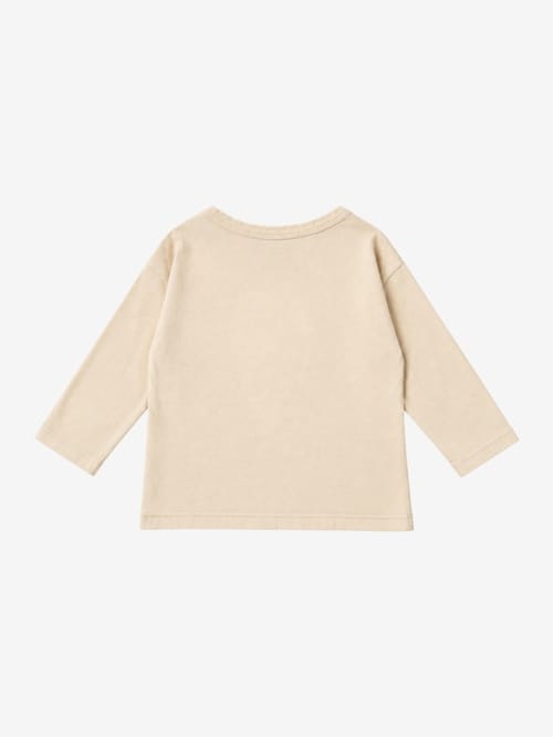 Bobo Choses: T-shirt a maniche lunghe con stampa Bigtooth Lemon in cotone biologico