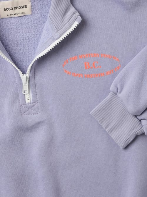 Bobo Choses: Mystery BC organic cotton half-zip sweatshirt