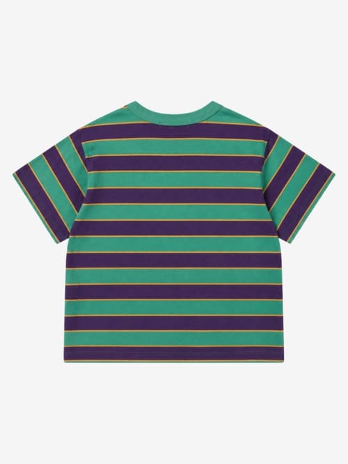 Bobo Choses: T-shirt a righe con logo in rilievo