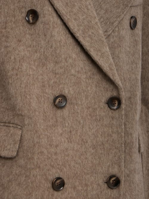 LA PISCINE: Belted double coat