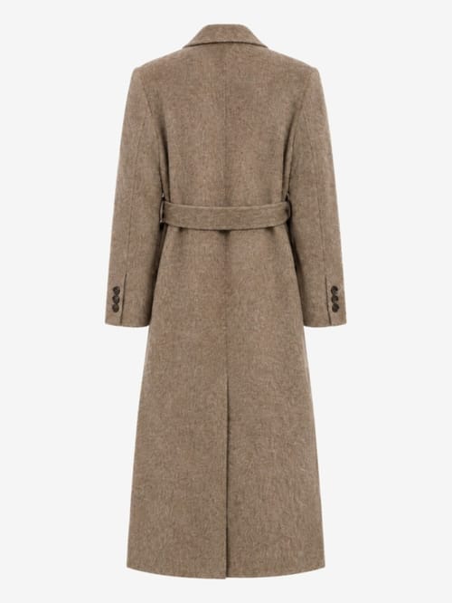 LA PISCINE: Belted double coat