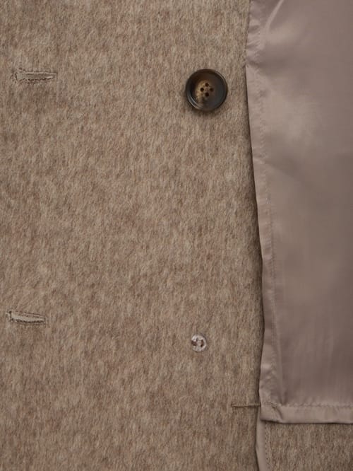 LA PISCINE: Belted double coat