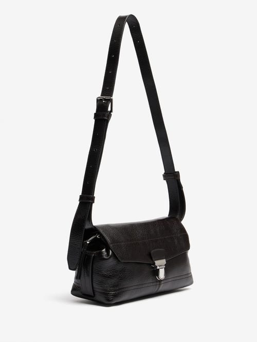 Lemaire: Schultertasche Small Gear aus genarbtem Leder
