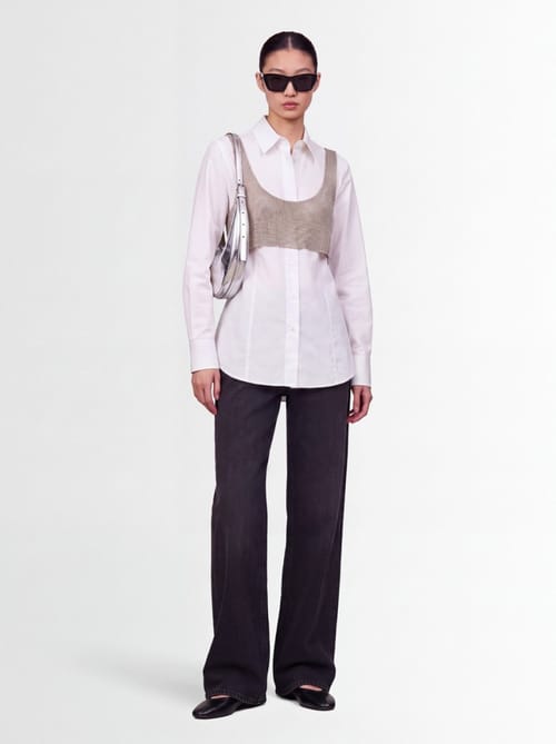Giuseppe Di Morabito: Cotton poplin shirt w/ detail