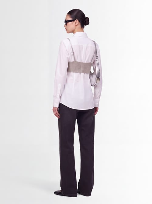 Giuseppe Di Morabito: Cotton poplin shirt w/ detail