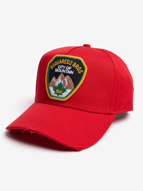 Dsquared2: Patch cotton canvas baseball cap
